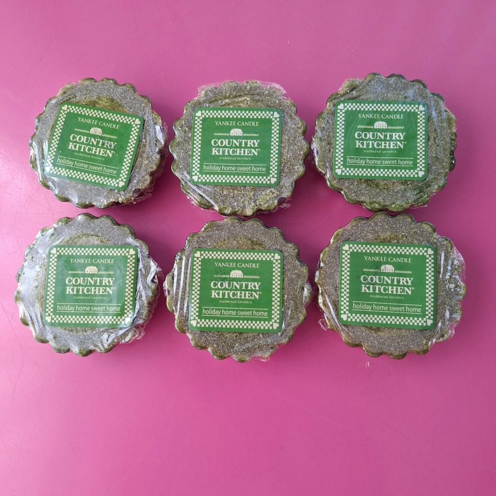 Yankee Candle COUNTRY‎ KITCHEN HOLIDAY HOME SWEET Home Wax Tarts 0.8 oz 6 Pack
